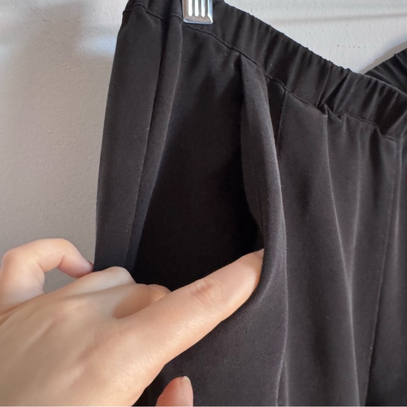 Mamène Sand Washed Silk Pants Black M - Picture 5 of 12